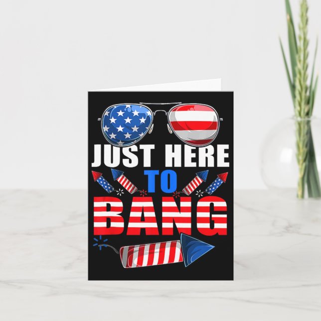 Am 4. Juli feiern die Usa Sungles Feuerwerk Bang P Karte (Vorderseite)