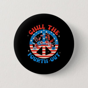 Am 4. Juli feiern Patriotic Indepen Button