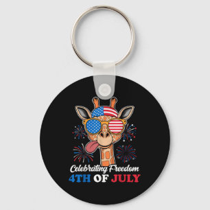 Am 4. Juli feiert die USA Flag Patriotic Schlüsselanhänger