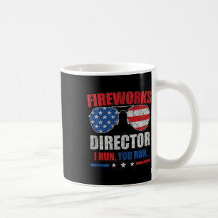 Am 4. Juli Feuerwerk Direktor Ich leite Sie laufen Kaffeetasse