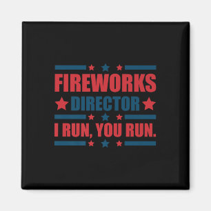 Am 4. Juli Feuerwerk Direktor Ich leite Sie laufen Magnet