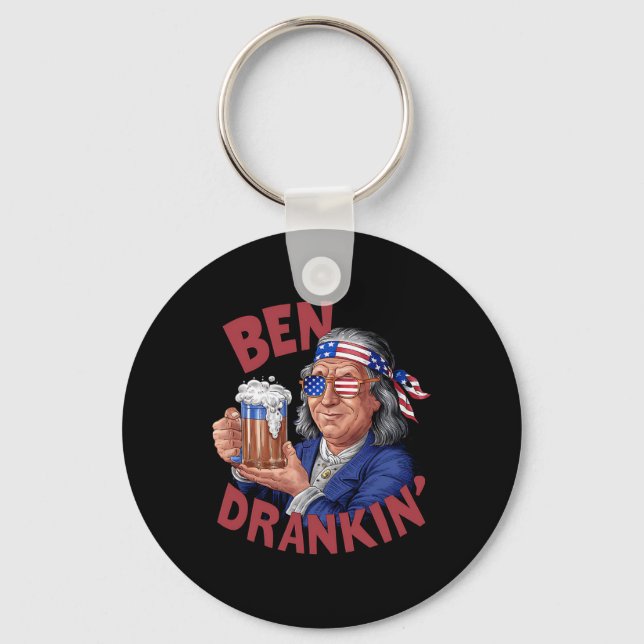 Am 4. Juli findet US-Präsident Party Franklin Ben Schlüsselanhänger (Vorderseite)