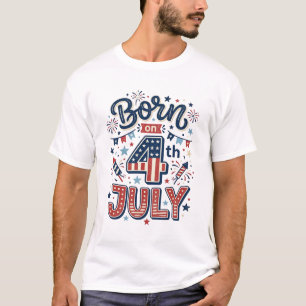 Am 4. Juli geborene patriotische Kinder-Shirt Desi T-Shirt
