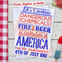 Am 4. Juli GRILLEN Party | Humorroter Grill