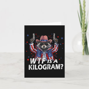 Am 4. Juli ist Raccoon Usa Wtf Kg Feral Amer Karte