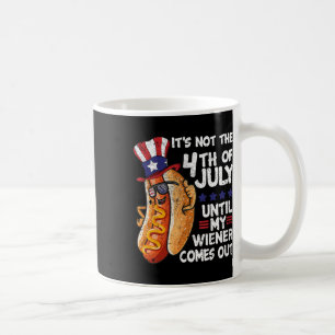 Am 4. Juli kommt die Hot Dog Dackel Grillen Par Kaffeetasse