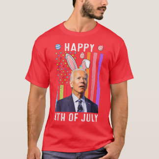 Am 4. Juli verwirrte Funny Joe Biden Happy E T-Shirt