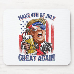 Am 4. Juli wieder viel lustige Trump-Männer trinke Mousepad