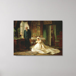 Am Altar 1870s Leinwanddruck