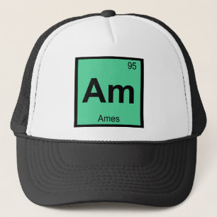 Am - Ames Iowa Chemie Periodensystem Symbol Truckerkappe