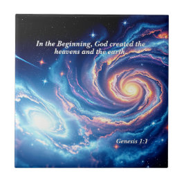 Am Anfang, Gott und Schöpfung Verse Fliese