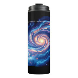 Am Anfang, Gott und Schöpfung Verse Thermosbecher