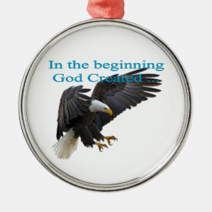 Am Anfang Silbernes Ornament