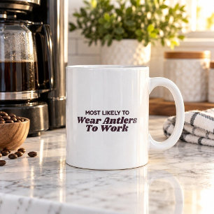 Am Arbeitsplatz Weihnachten am wahrscheinlichsten Kaffeetasse