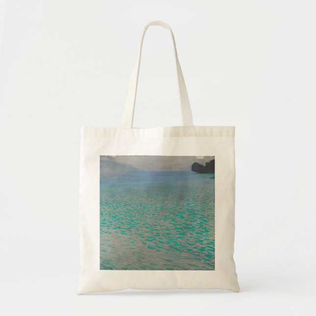 Am Attersee bei Gustav Klimt, Vintage Kunst Tragetasche (Vorne)