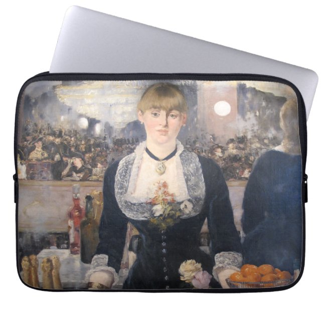 Am Bar der Follies-bergere Edouard Manet Laptopschutzhülle (Vorderseite)