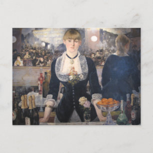 Am Bar der Follies-bergere Edouard Manet Postkarte