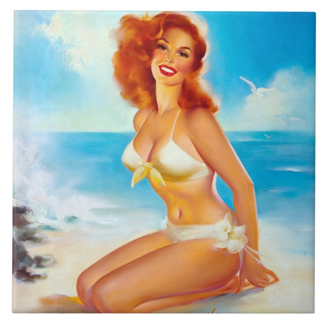 Am Beach Button Up Fliese (Vorderseite)