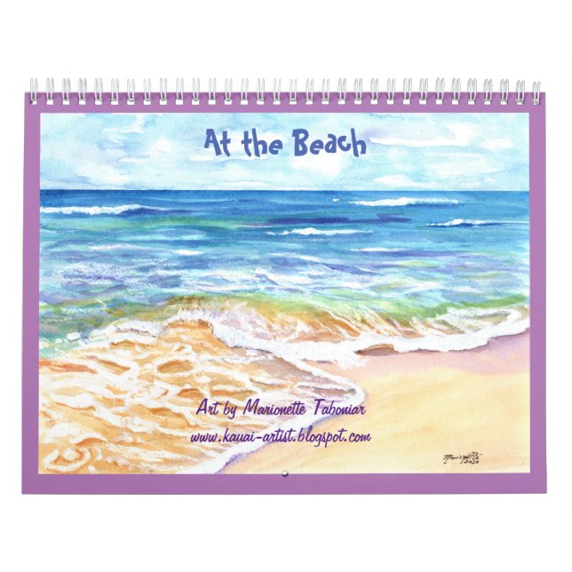 Am Beach Hawaiian Kauai-Kalender Kalender (Titelbild)