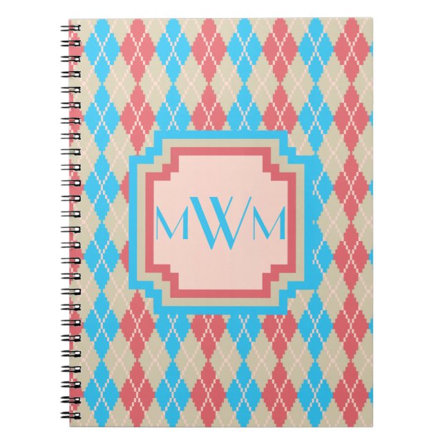 Am Beach Raute Notebook Notizblock (Vorderseite)