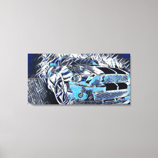 Am beliebtesten Mustang Abstrakte Acrylfarbe Leinwanddruck