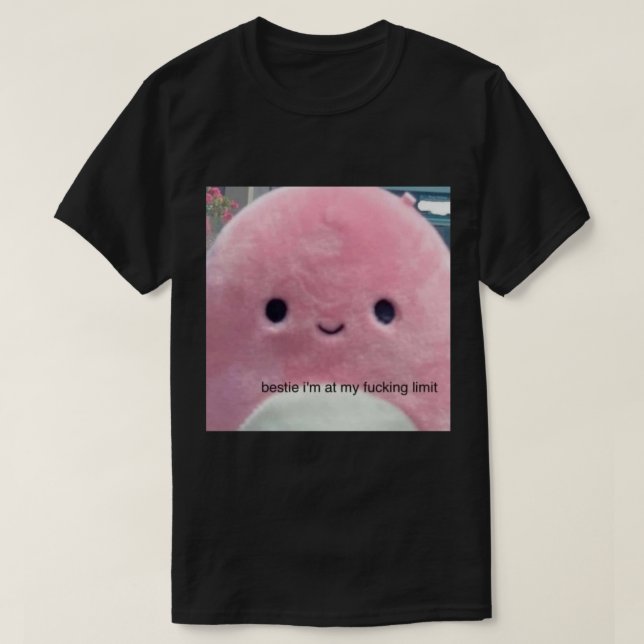 AM BESTEN BIN ICH AN MEINEM LIMIT STICKER .png T-Shirt (Design vorne)
