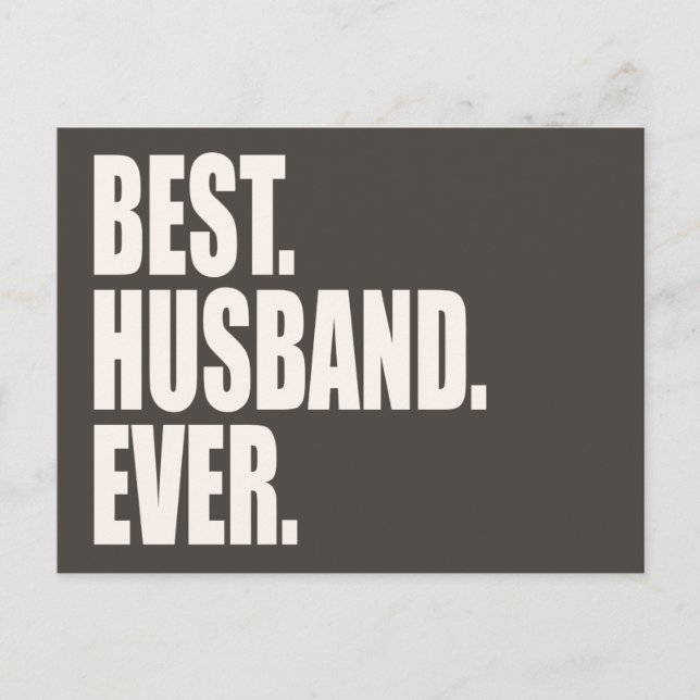 Am besten. Mann. Immer. Postkarte (Vorderseite)