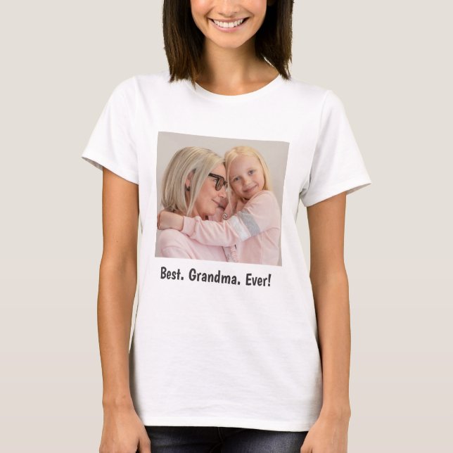 Am besten. Oma. Immer! Foto T - Shirt (Vorderseite)