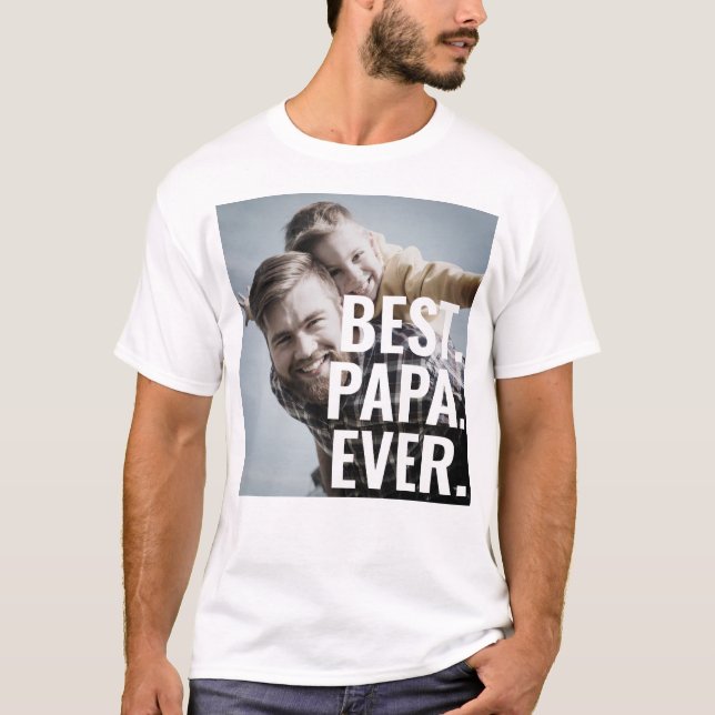 Am besten. Papa. Immer. Vatertag T-Shirt (Vorderseite)