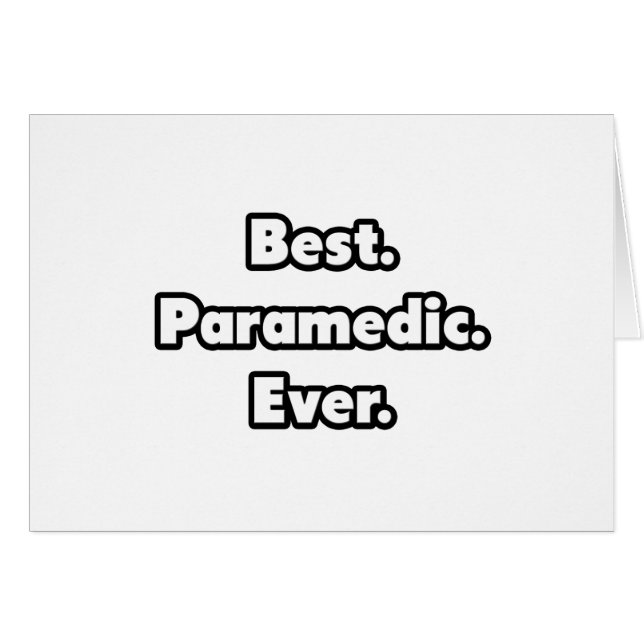 Am besten. paramedisch. Immer. (Vorderseite (Horizontal))