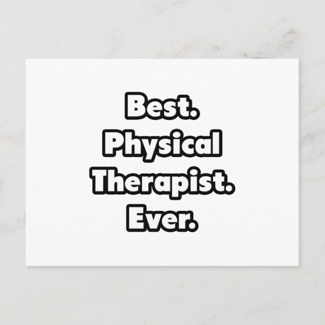 Am besten. Physiotherapeut. Immer. Postkarte (Vorderseite)