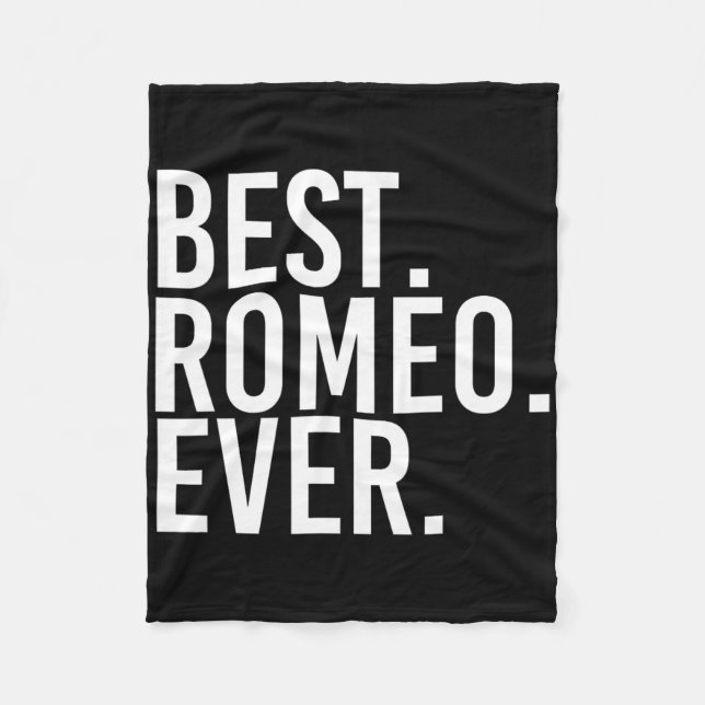 Am besten. Romeo. Immer. Funny Personalisiert Name Fleecedecke (Vorderseite)