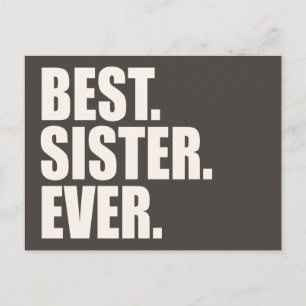 Am besten. Schwester. Immer. Postkarte