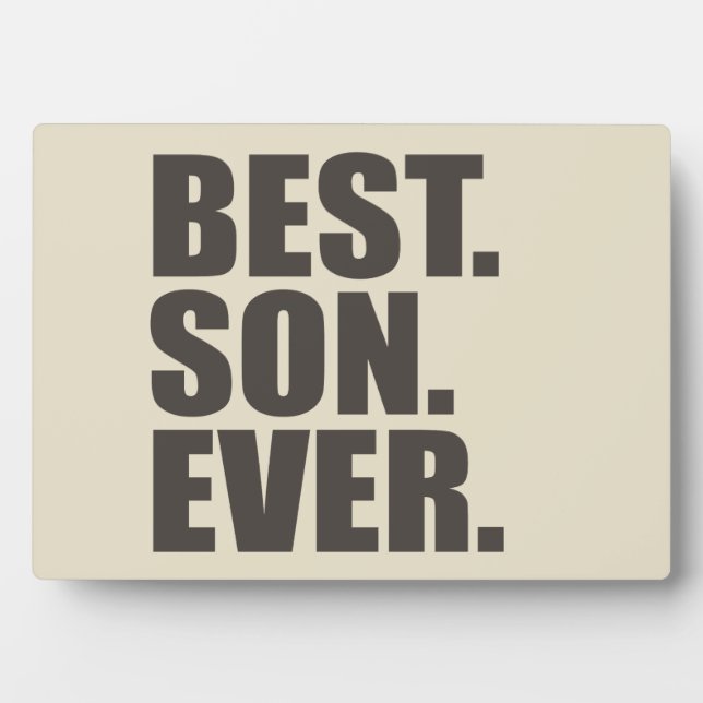 Am besten. Sohn. Immer. Fotoplatte (Vorderseite)