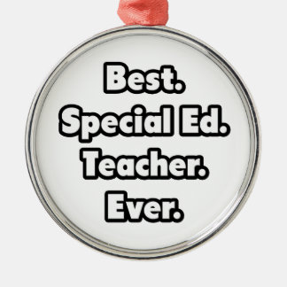 Am besten. Sonderausgabe. Lehrer. Immer. Silbernes Ornament