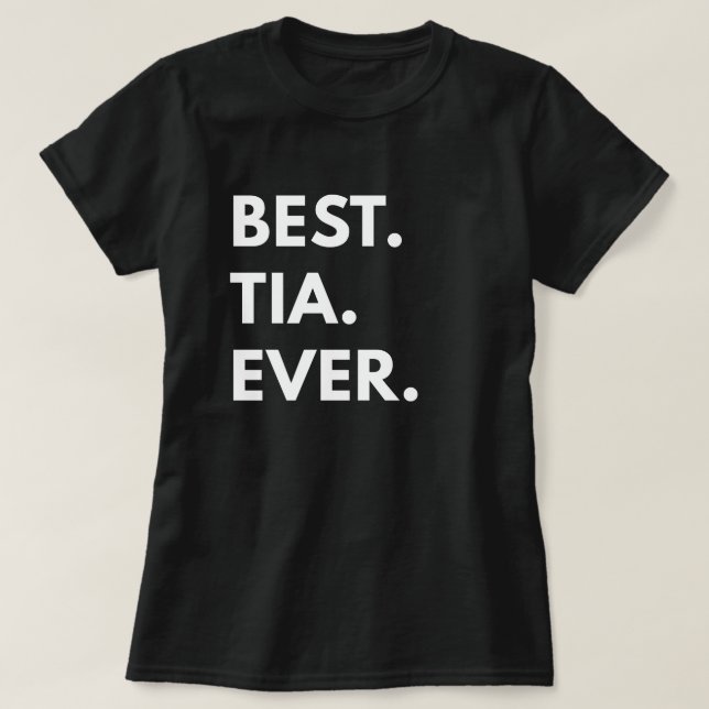 Am besten. Tia. Überhaupt T-Shirt (Design vorne)