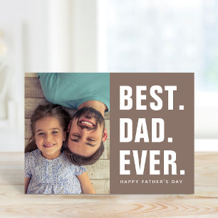 Am besten. Vater. Immer. Foto-Karte des Vaters Karte
