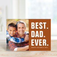 Am besten. Vater. Immer. Foto-Karte des Vaters