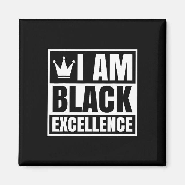 Am Black Excellence Black History African Men Wome Magnet (Vorne)