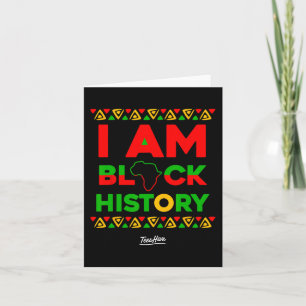 Am Black History Afrocentric African American Karte