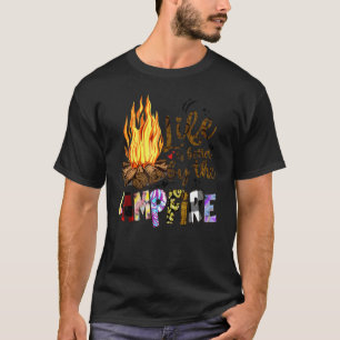 Am Campfeuerwehrcamp Camping Lebensdauer T-Shirt