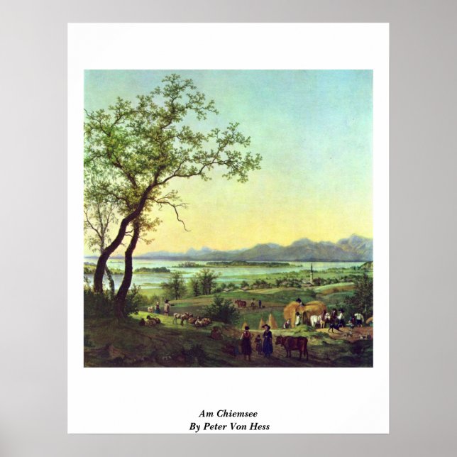Am Chiemsee von Peter Von Hess Poster (Vorne)