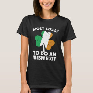 Am Ehedemsten einen irischen Abgang machen St. Pat T-Shirt