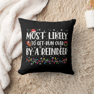 Am Ehersten An Weihnachten Von Einem Rentier Überf Kissen