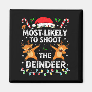 Am Ehersten Die Rentierfamilie Zu Weihnachten Zu E Magnet