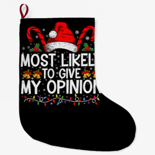 Am Ehersten Meine Meinung Lustiges Weihnachten Großer Weihnachtsstrumpf