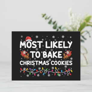 Am Ehersten Weihnachtskekse Backt Xmas Bäcker  Einladung