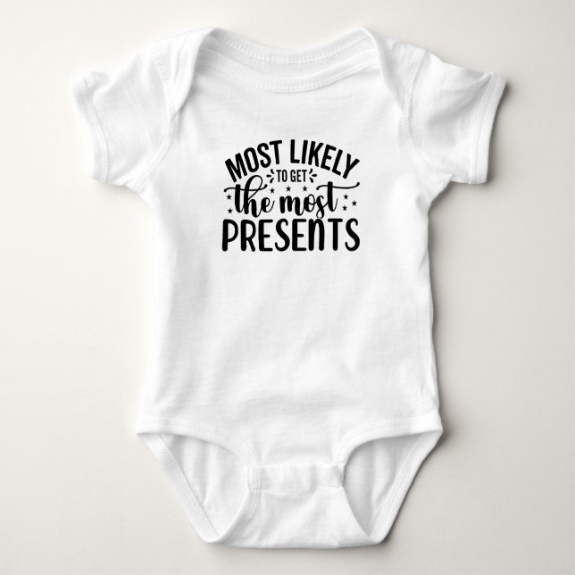 Am ehesten bekommen Sie die meisten Presents Baby Strampler (Vorderseite)