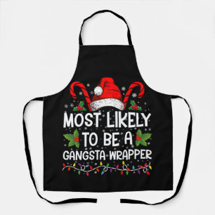 Am ehesten Gangsta-Wrapper-Familie Xmas Schürze