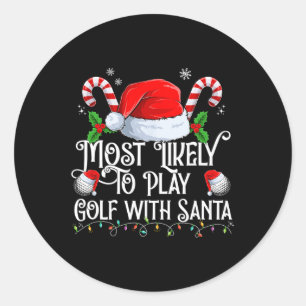 Am ehesten Golf spielen mit Weihnachten Matches Runder Aufkleber
